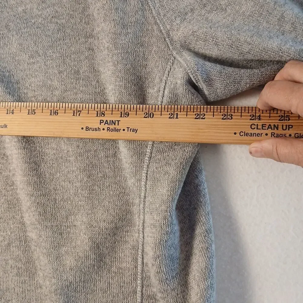 Eddie Bauer Quarter Zip Size 2XL Gray Long Sleeve EUC - Picture 6 of 10
